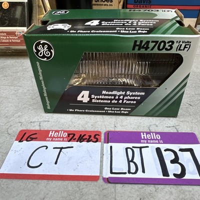 GE Halogen Headlight Bulb H4703 (LF) Automotive Low Beam Sealed Beam NOS