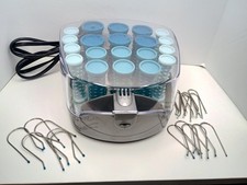 Conair Big Style Small Case Compact 20 Hot Rollers Curlers Clips Working Read