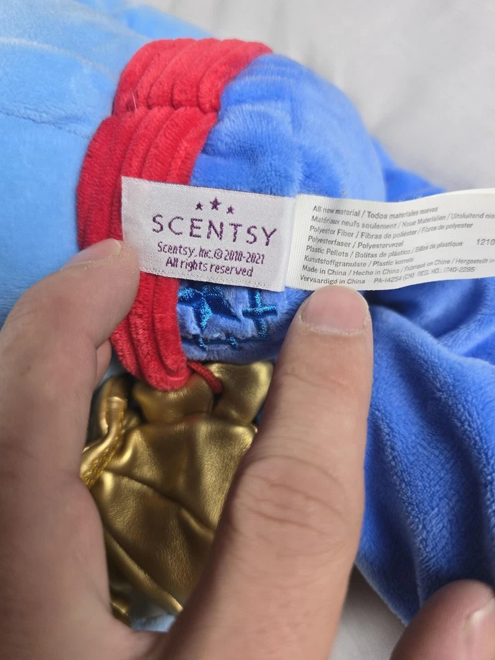 Disney Scentsy Genie Plush Aladdin Stuffed Toy Blue 2021 Scent Buddy Doll 16" - Image 4 of 4