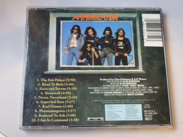 Annihilator - Never Neverland CD Sammlungsauflösung - Bild 2 von 2