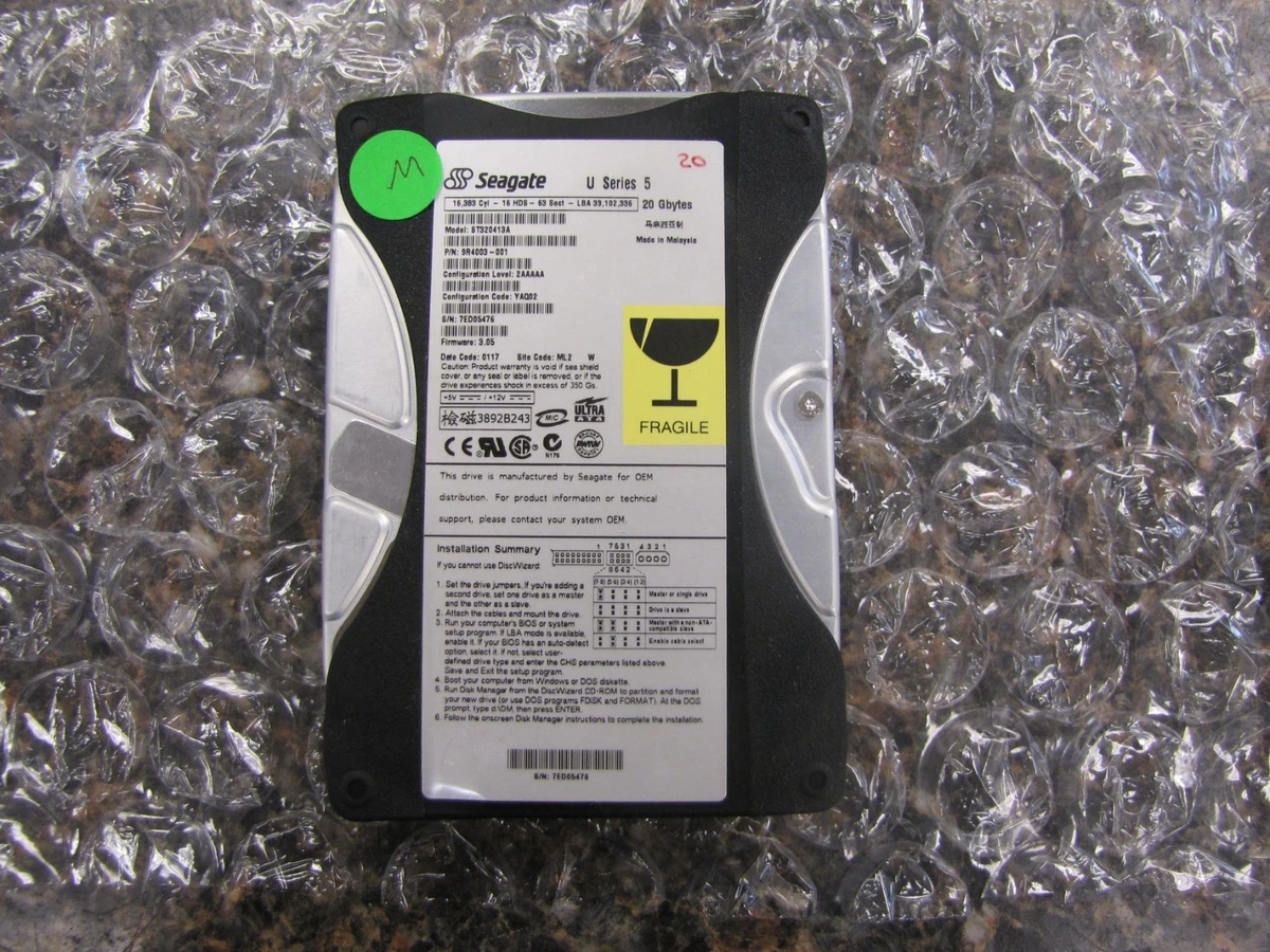 Seagate 20 GB Internal Hard Disk Drives for sale | eBay