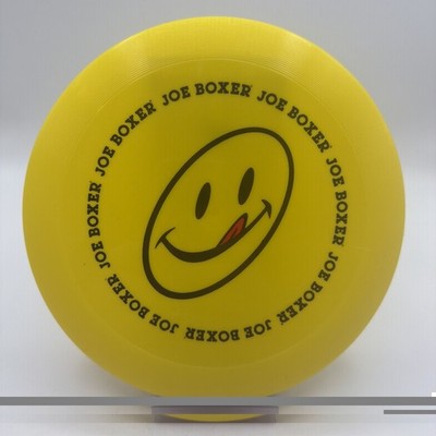 Joe Boxer Advertising Frisbee Flying Disc Smiley Face Yellow 