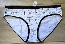NWT Vintage Victoria's Secret Signature Waistband Cotton Hiphugger Panties M