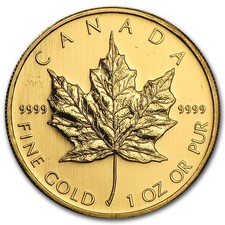 2008 Canada 1 oz Gold Maple Leaf BU 5396.29 per troy oz