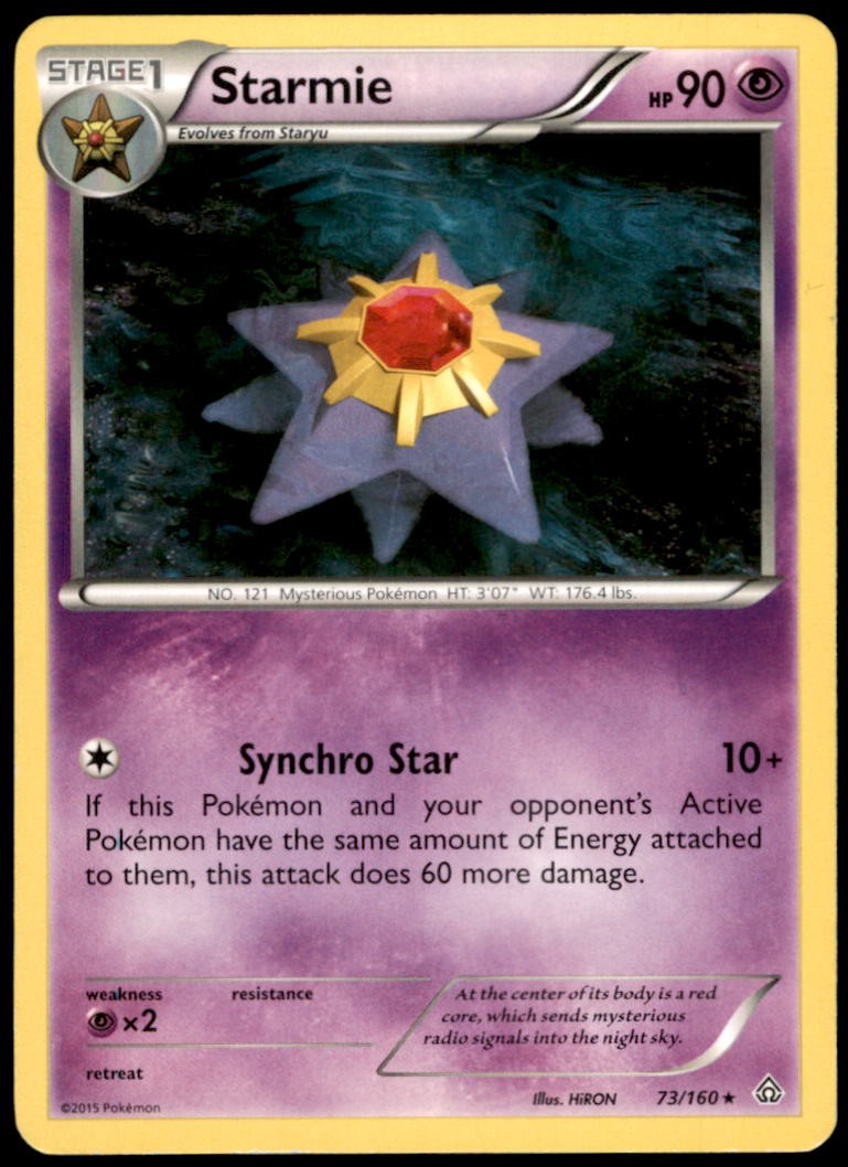 Pokemon - Starmie #73/160 - XY - Primal Clash Rare
