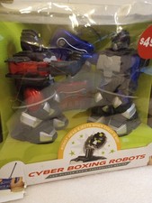 Blue Hat Cyber Boxing Robots Remote Control Fighting Robots