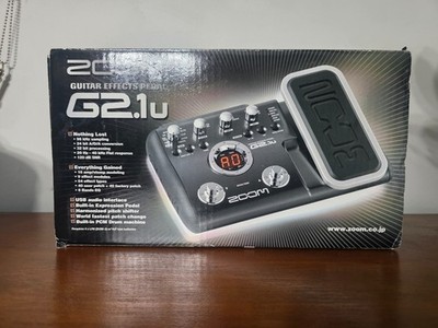 Zoom G2.1u Guitar Multi Effects Pedal, Instruction Manual, Original Box