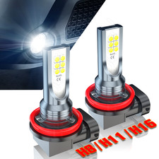 For Toyota RAV4 2006-2022 2023 LED Fog Light Kit High Power Driving Bulb 6000K