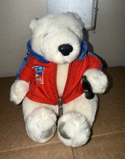 Coca-Cola Polar Bear Plush Stuffed Animal, Red Jacket  Bottle, Medium 14-24 in