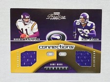 2002 Playoff Prestige - Connections Cris Carter Dante Culpepper Patch /500