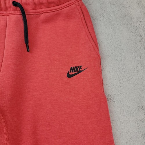 Nike Sportswear Tech Fleece Joggers Boys Large Red Pockets Gym Sports FD3287 - 第 3/10 張圖片