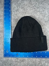 Bula Beanie Toque Adult One Size Black Knit Wool Acrylic Blend Cuffed Ski Skater