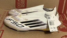 Adidas F50 Elite JH7625 Unisex White Gold Laceless FG Soccer Cleats Size 11