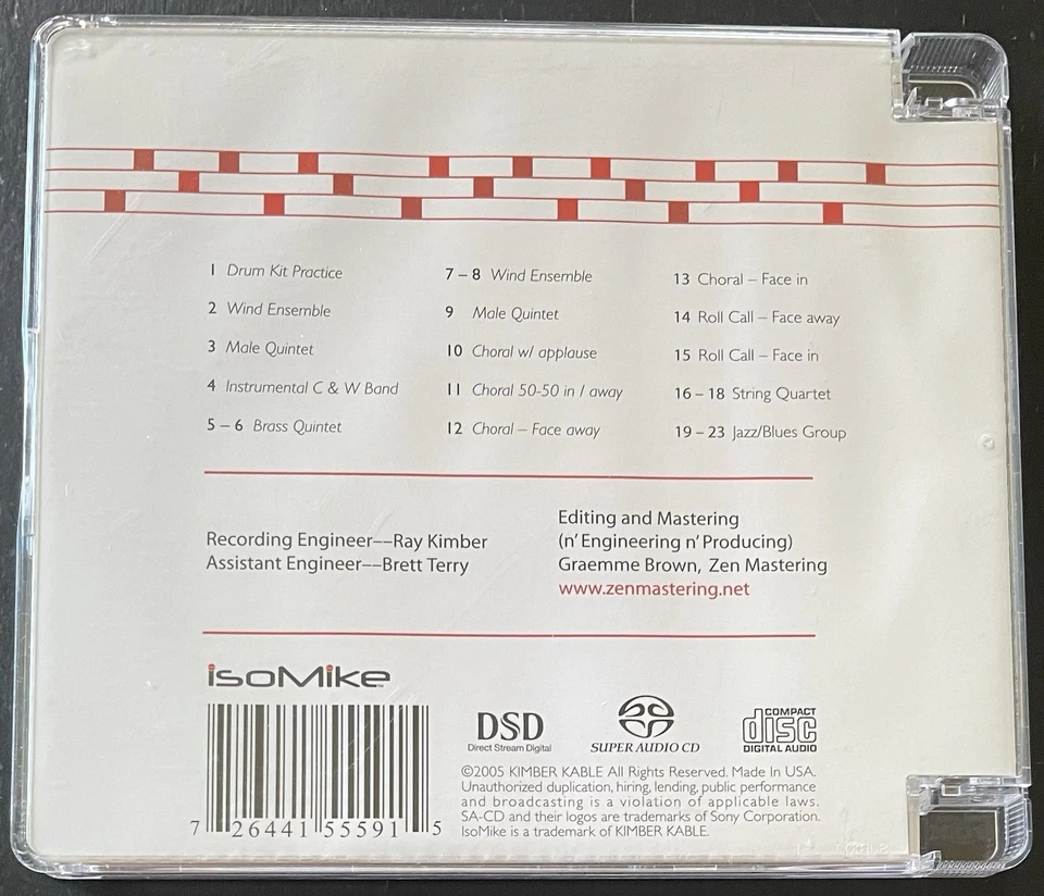 IsoMike-Tests 2005B-Hybrid Super Audio CD-Technical Test Disc For Audiophiles - Image 2 of 4