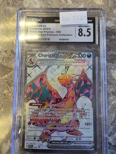 Charizard EX 056 Premium Collection Black Star Promos Pokemon CGC 8.5 Nm/mint+
