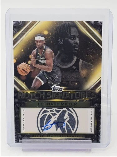 LEONARD MILLER 2025-26 TOPPS BASKETBALL TOPPS NOTCH SIGNATURES AUTO Q3753