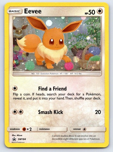Eevee - (Cosmos Holo) SM184 Promo Sun & Moon Promo Pokemon