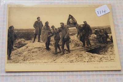 POSTKARTE KRIEGSTHEMA. OFFIZIELLES FOTO VOM ZENSOR ÜBERGEBEN. ICH BIN KEIN DEUTSCH. 114