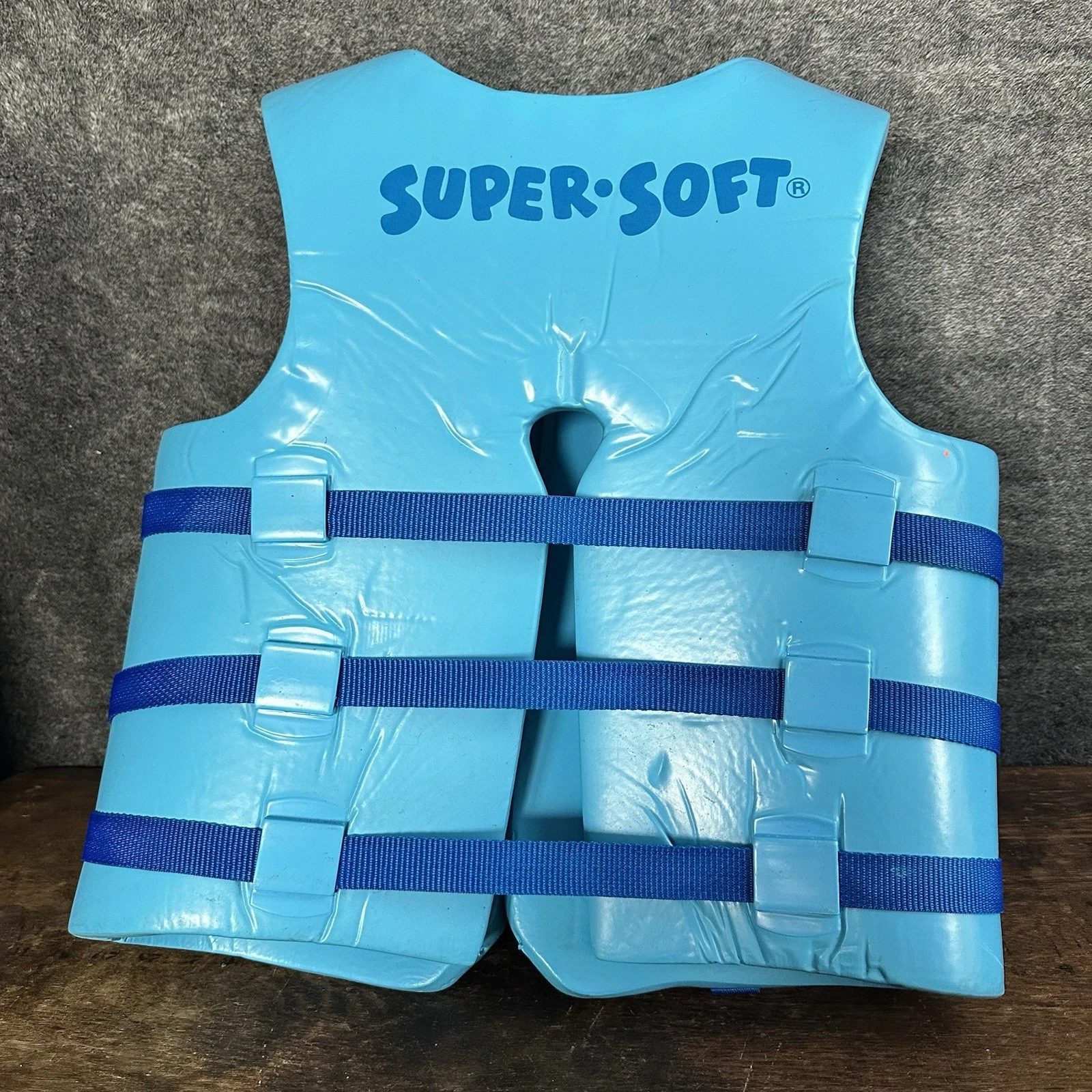TRC Recreation Super Soft Life Jacket Medium Vinyl Coated Foam Swim Vest Blue - product detail image 4