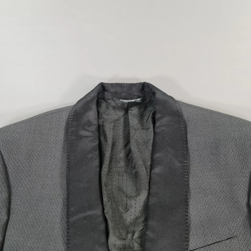 Dolce & Gabbana Hombres Esmoquin Chaqueta Gris 38 S Martini Blazer Cena Evento Fiesta Foto 2 de 4