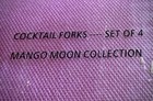 VTG Cocktail Forks Mango Moon Collection Set Of  4 in New Conditions  — photo 2