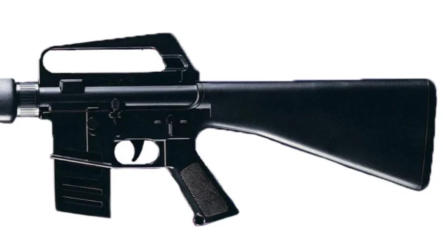 Ametralladora de juguete M-16 utilería de Halloween Foto 2 de 2