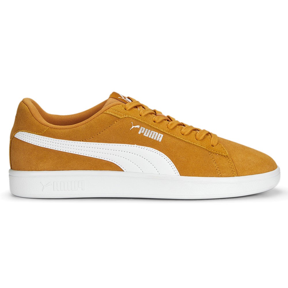 PUMA Smash 3.0 Mens Orange Lace-Up Casual Sneakers