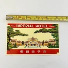 Old luggage / hotel label Imperial Hotel Tokyo Japan