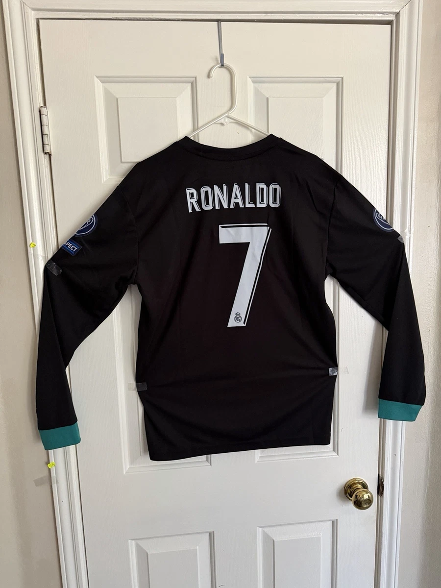まぐろんReal Madrid RONALDO 7 長袖シャツ黒 Lサイズ まぐろん様専用