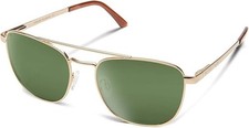 Suncloud unisex-adult Callsign One Size Gold / Polarized Gray Green