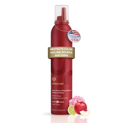 Super Plump Whipped Bodifying Hair Mousse 7.5 Fl. Oz. Color-ProtectingMousse ...
