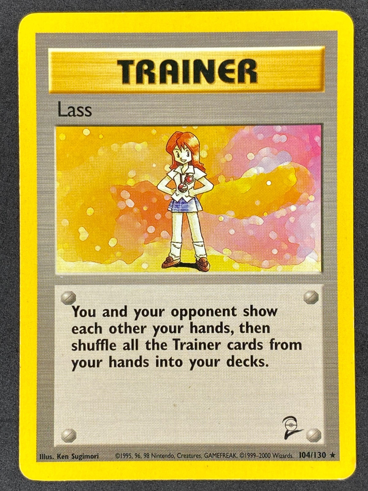 Pokémon Lass 104/130 BS2 Base Set 2 LP