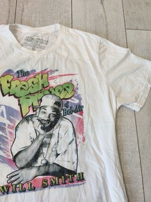VTG Retro Heritage Men's Will Smith T-Shirt Size XL Short Sleeve White