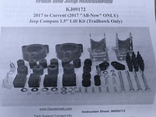 Daystar Kj09172 2017 To Current For Jeep Compass 1.5 Lift Kit Trailhawk Only.