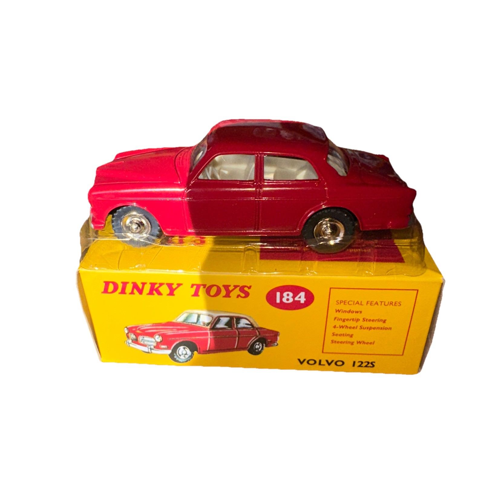 Dinky Toys Atlas - Volvo 122 S Blanc Crème - 1/43 - Réf 184 - Neuve Sous Boîte