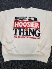 Vintage Indiana Hoosiers Sweatshirt Size Medium 90's Hoosier Thing Basketball