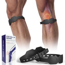 Adjustable Patella Band - Silicone Knee Patellar Tendon Support Strap for Ten...