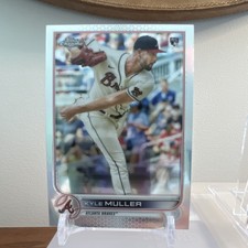 Topps 2022 Chrome Kyle Muller Atlanta Braves Rookie #70 baseball card. rookie card picture