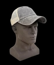 Strap Back Blank Mesh Trucker Hat  U Add Ur Own Logo, Text  Iron-on Ready Cap