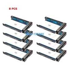 Lot of 8 - HP 651314-001 3.5" Tray Caddy for Gen 10 Gen 9 Gen 8 servers SAS SATA