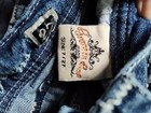 Grace in LA Straight Flair Low-rise Jeans Distressed Pretty Rhinestones Size 27 — photo 10