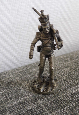 Zinnfigur - Grenadier zu Fuß 1813/14, 60 mm unbemalt 36,6g  Vollfigur