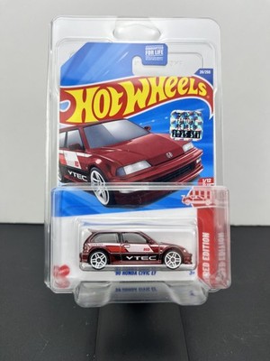 ホットウィール ホンダ シビック EF カーキット Hot Wheels 2025 Factory Sealed Target Red Edition '90 Honda Civic