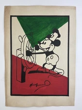 Andy Warhol COA Art Painting Original Drawing Vintage Paper Signed