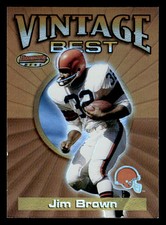 2001 Bowman's Best #VB JB Jim Brown Vintage Best