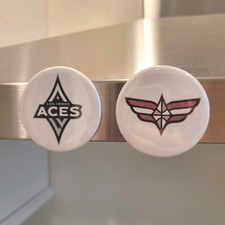 Las Vegas Aces Magnet Set of 2 WNBA Fridge Auto Circle Logo Tailgate New Aja 🏀