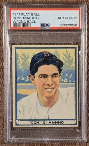 Dom DiMaggio [Wrong Back] 1941 Play Ball card