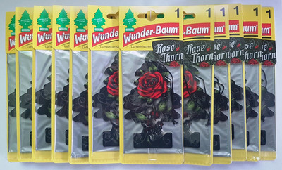Wunderbaum 12x Rose Thorn Lufterfrischer Airfreshener 
