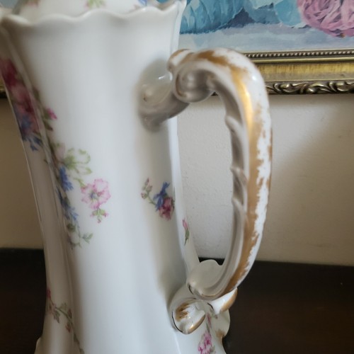 Haviland Limoges France Hand Painted Porcelain Chocolate Coffee Pot Flowers - Picture 7 of 13