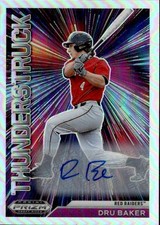 2021 Panini Prizm Draft Picks #T-DB Dru Baker Thunderstruck Autographs